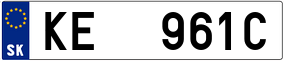 Truck License Plate